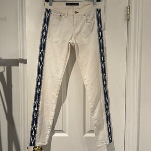 RALPH LAUREN BLACK LABEL white western jeans